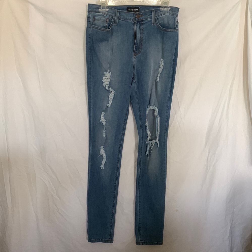 Ripped medium wash jeans